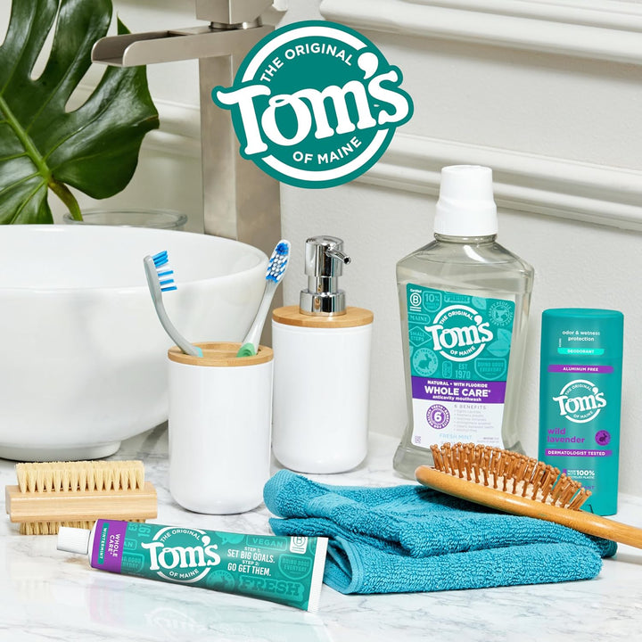 Tom's of Maine Whole Care Pasta de dientes natural con flúor, W...