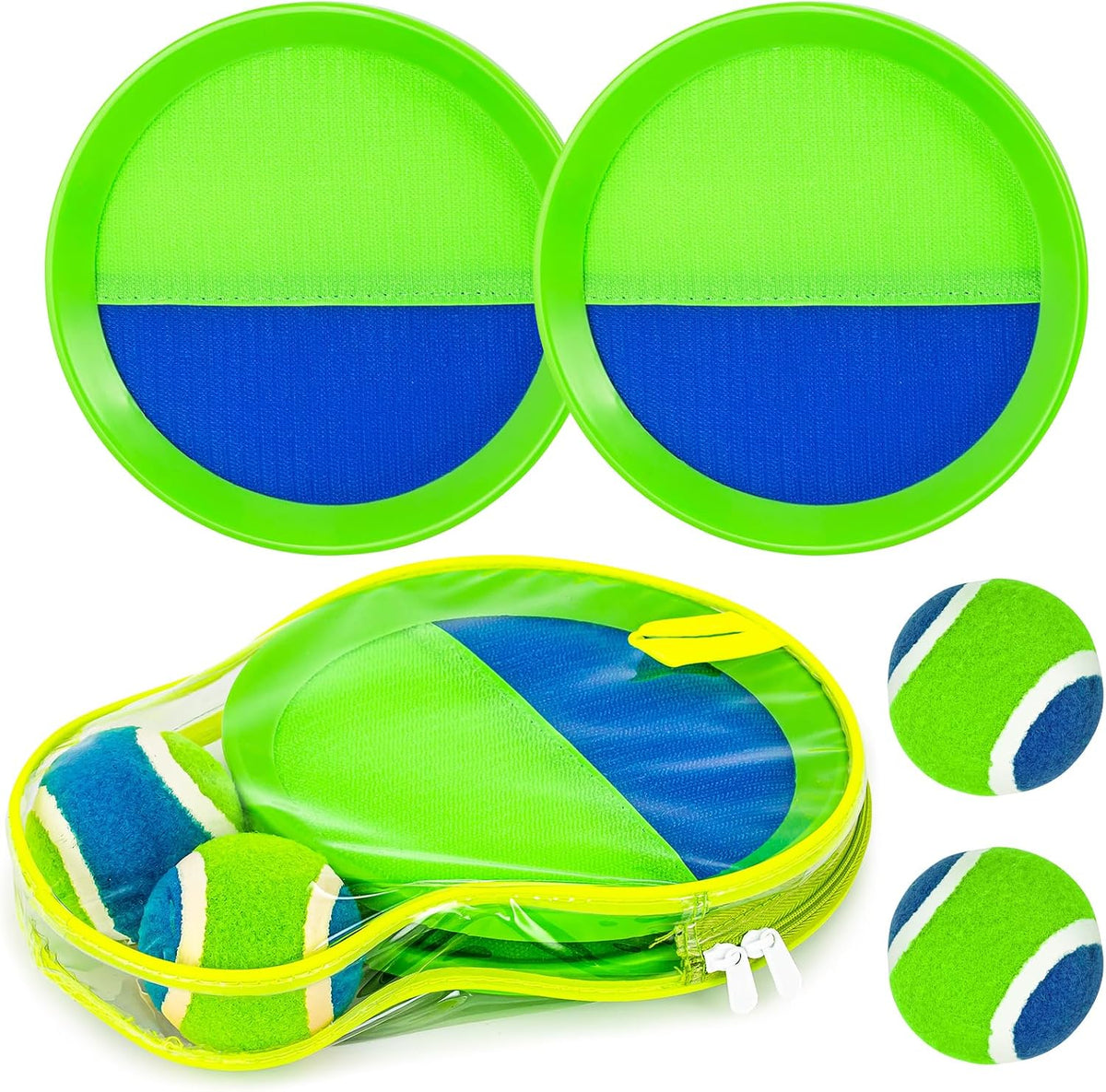 Juego de pelota adhesiva para lanzar y atrapar, juguetes al aire libre para