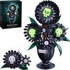 Kit de construcción de girasol de calavera gótica, regalo de decoración de