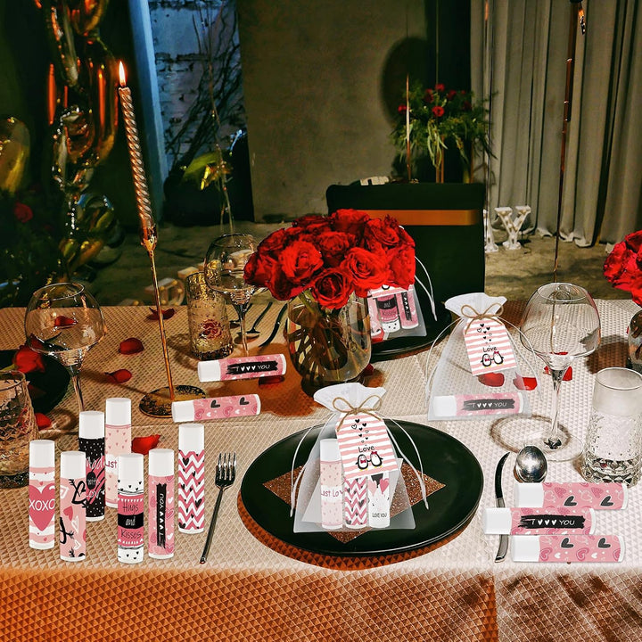 50 piezas de bálsamo labial para el día de San Valentín y Galentine...