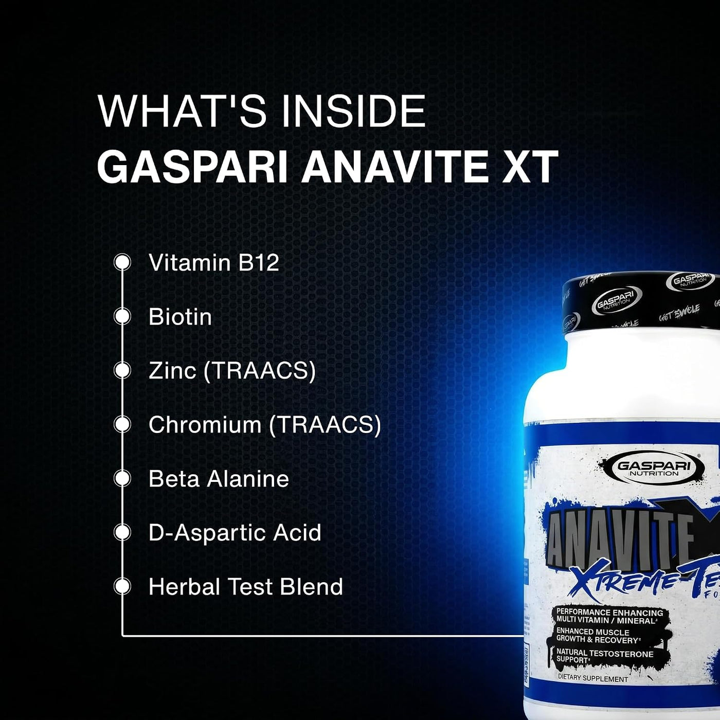 Gaspari Nutrition Anavite XT: Complejo multivitamínico y mineral pa...