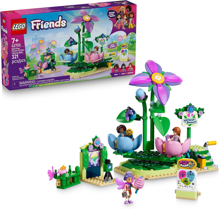 LEGO Friends Paseo en taza de té de hadas y flores giratorias 42702...