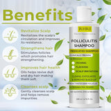 Champú antifúngico para foliculitis, dermatitis seborreica, caspa,...