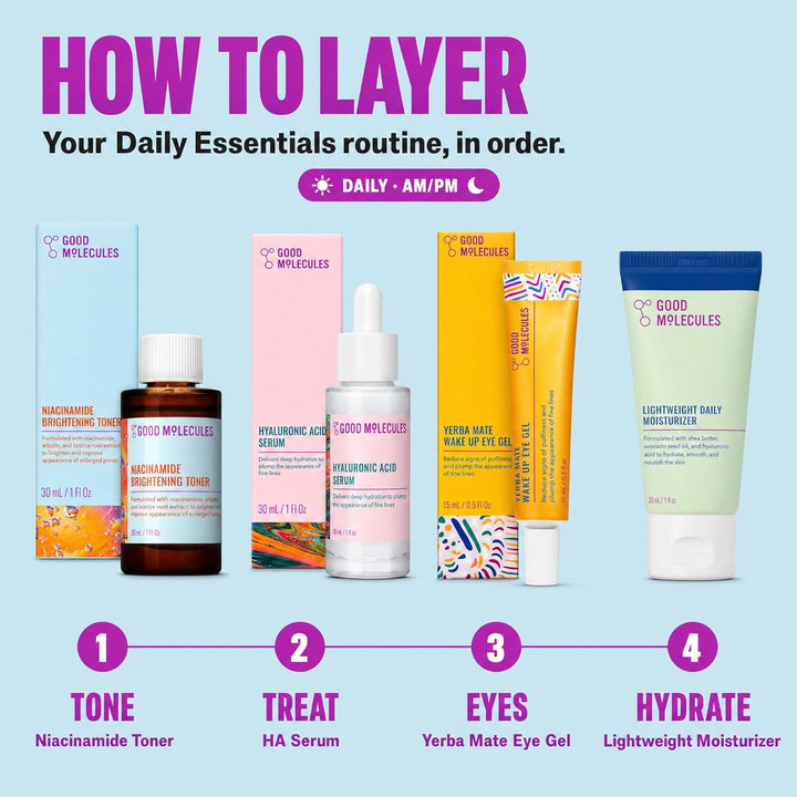 Good Molecules - The Daily Essentials - Tónico iluminador de niacam...