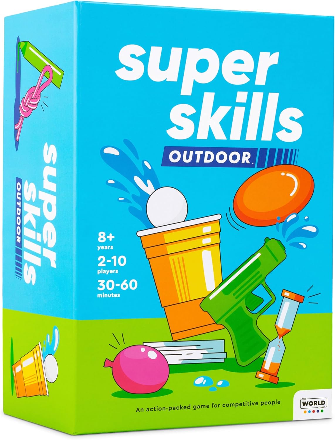 Super Skills - Juegos al aire libre - Juego de verano en el patio trasero - Actividad exterior para niños de 8 a 12 años, adolescentes y adultos - Divertida fiesta de agua para toda la familia