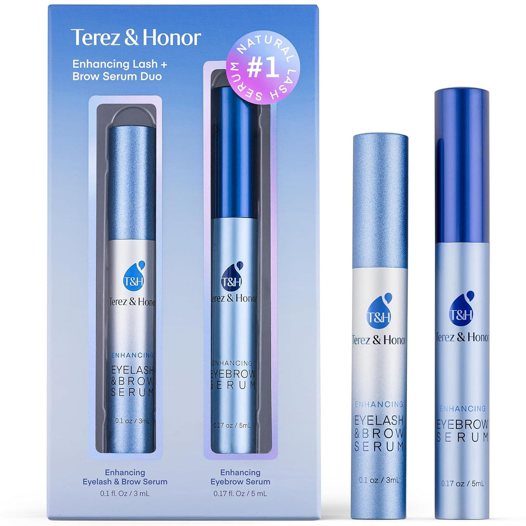 Terez &amp; Honor Suero avanzado para mejorar pestañas y cejas (Paq...