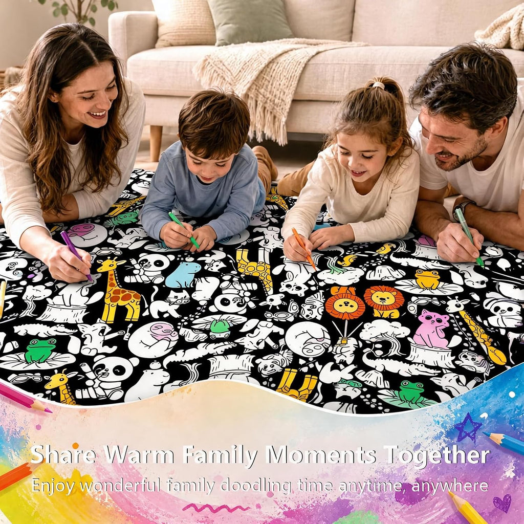 TYLSAXFORN Manta para colorear de bricolaje para niños y adultos con 24