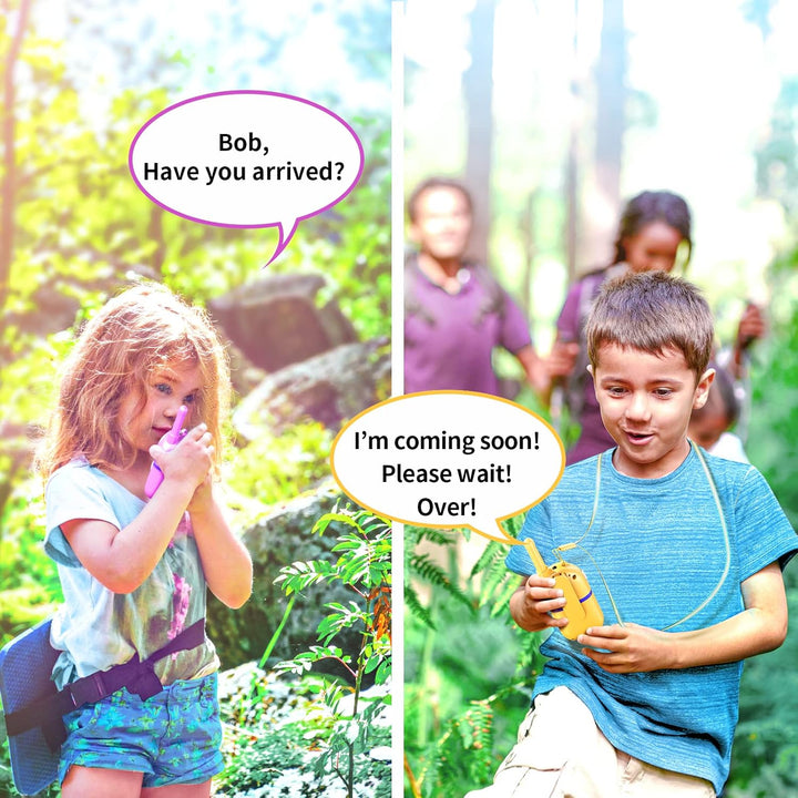 Inspireyes Walkie Talkies para niños recargables, rellenos de cesta...