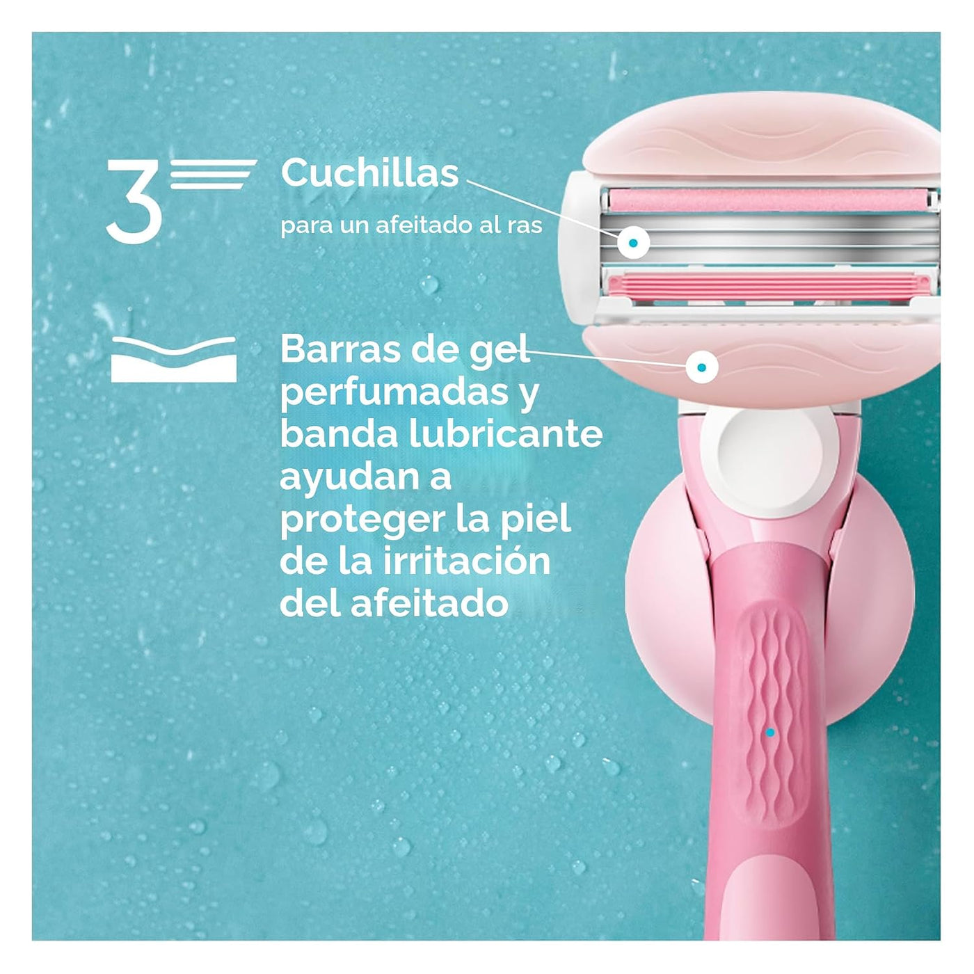 Gillette Venus ComfortGlide - Rastrillo de afeitar para mujer, té b...