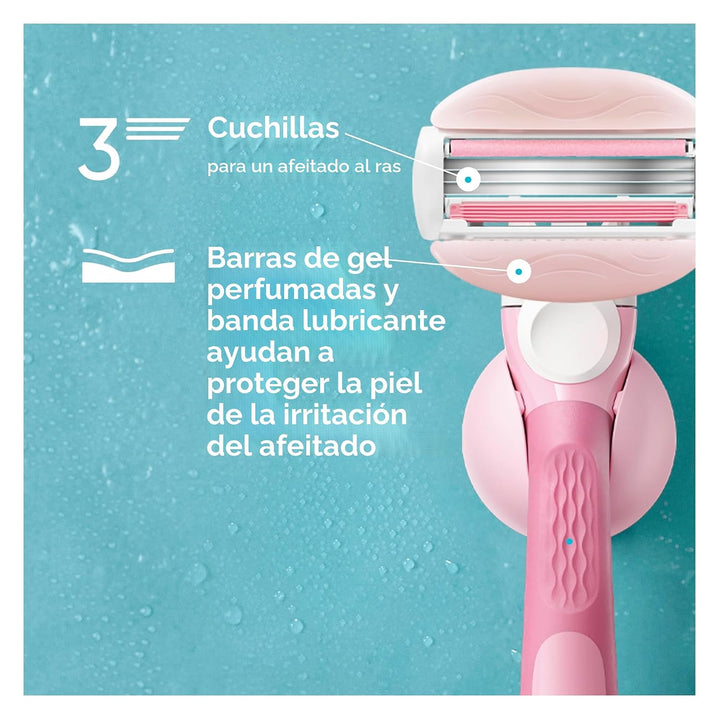 Gillette Venus ComfortGlide - Rastrillo de afeitar para mujer, té b...