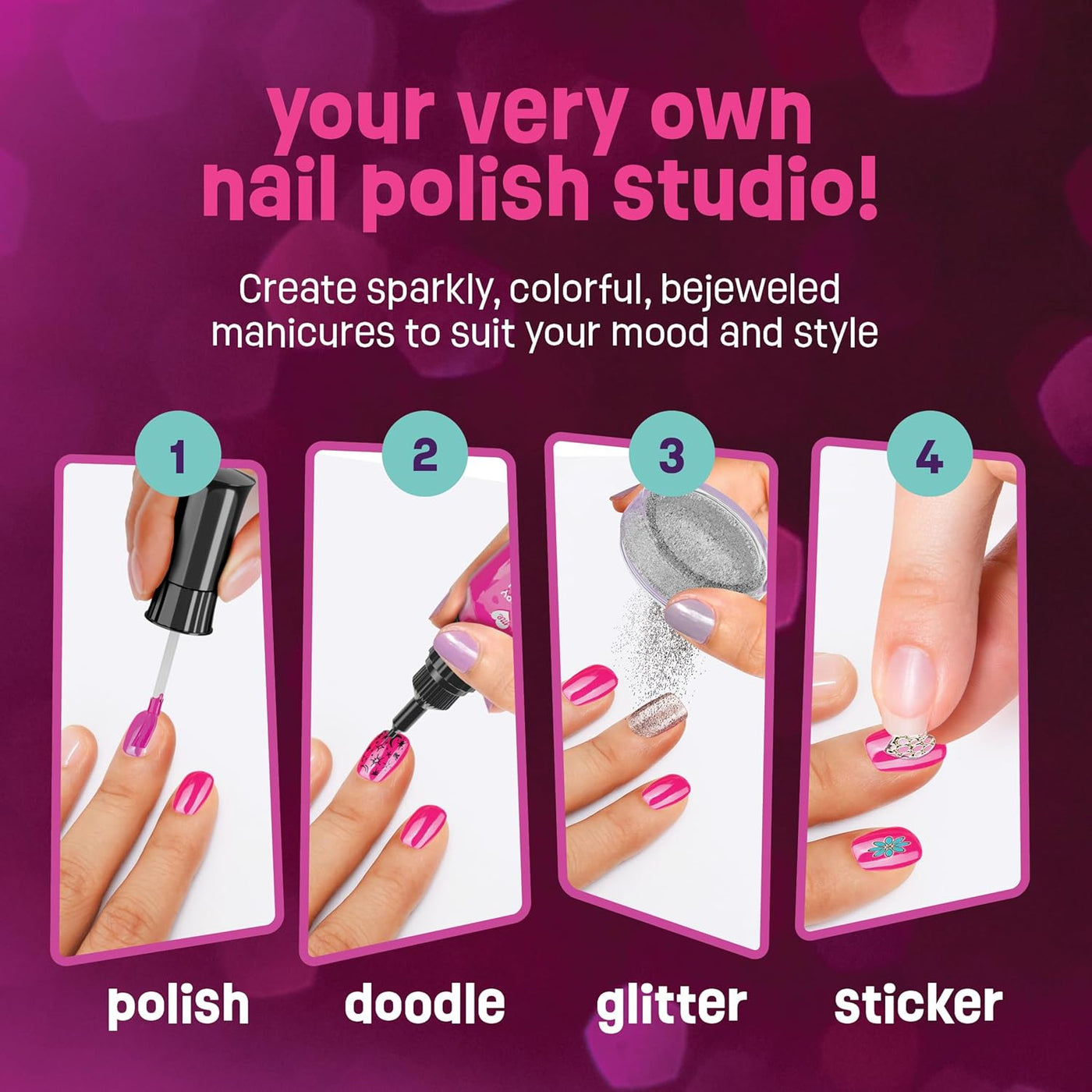 Estudio de arte de uñas para niñas regalo de cumpleaños