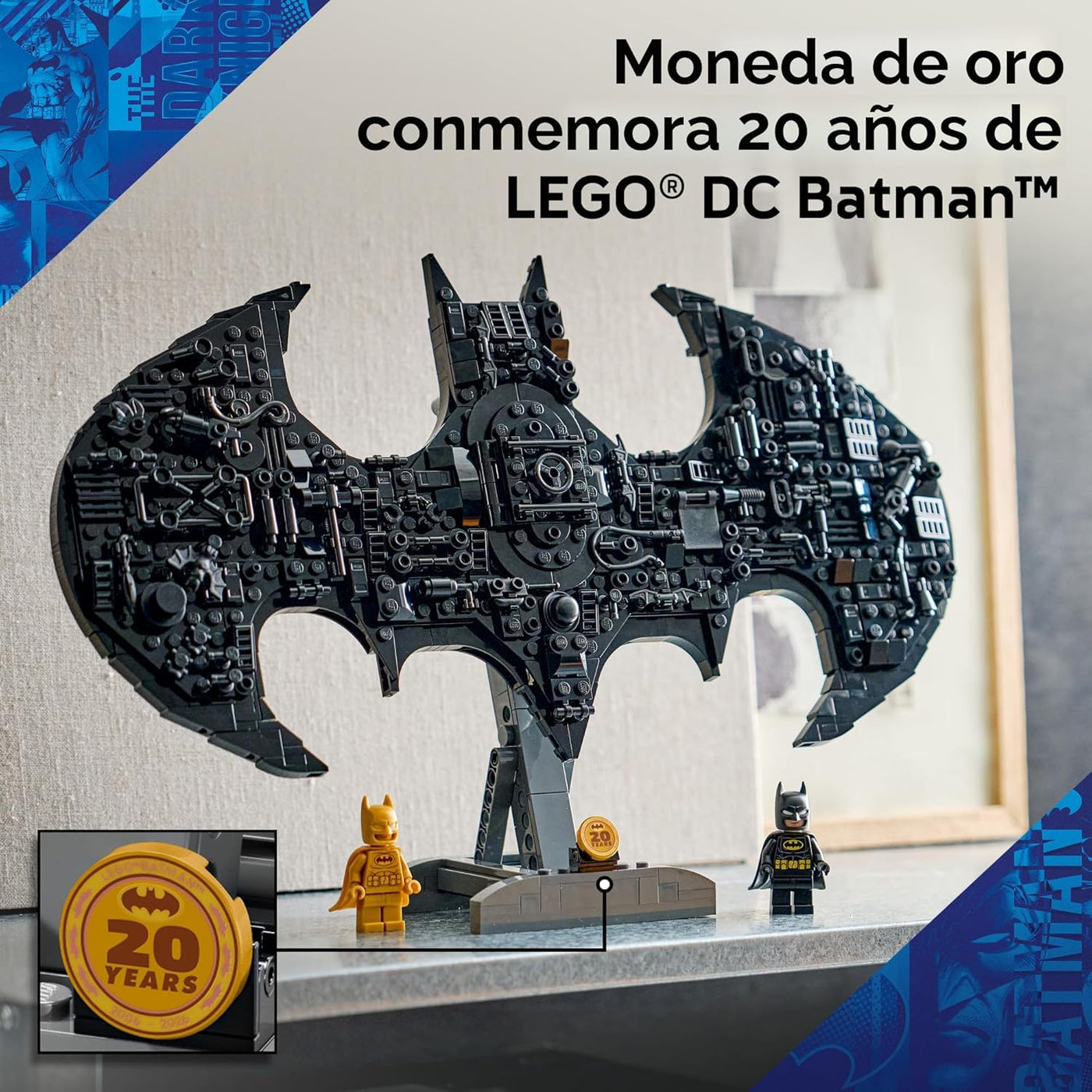 LEGO DC Batman: Juego de Construcción del Logo de Batman - Decoraci...