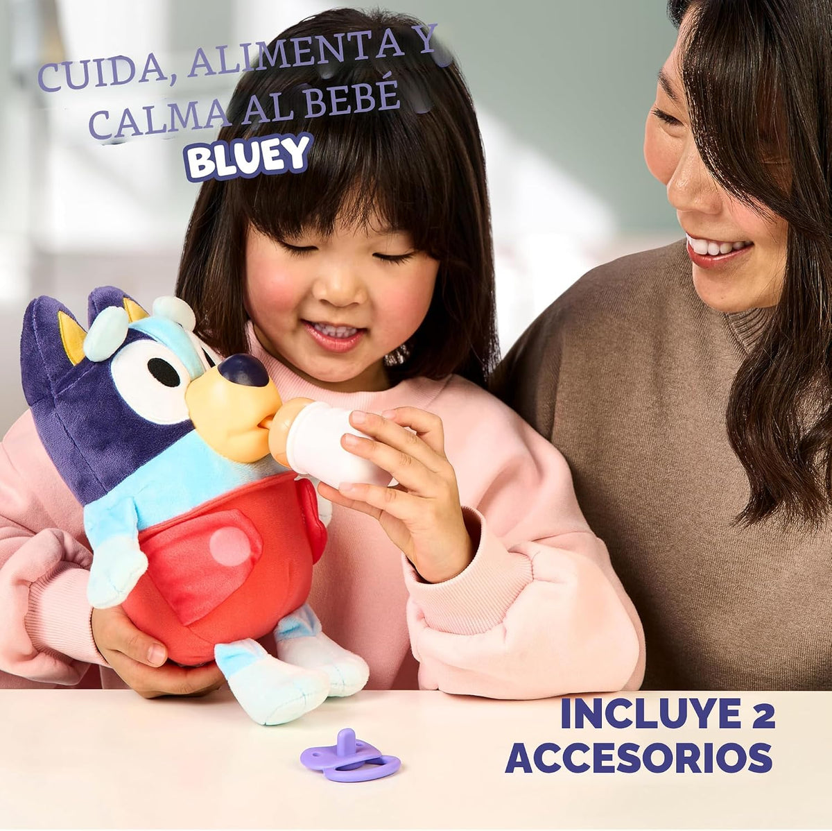 Bluey Juguetes, cuidado y abrazo juguete de peluche para bebé, 11 pulgadas