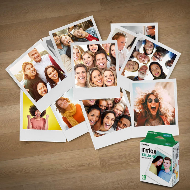 Película instantánea cuadrada Fujifilm Instax: 40 exposiciones - pa...