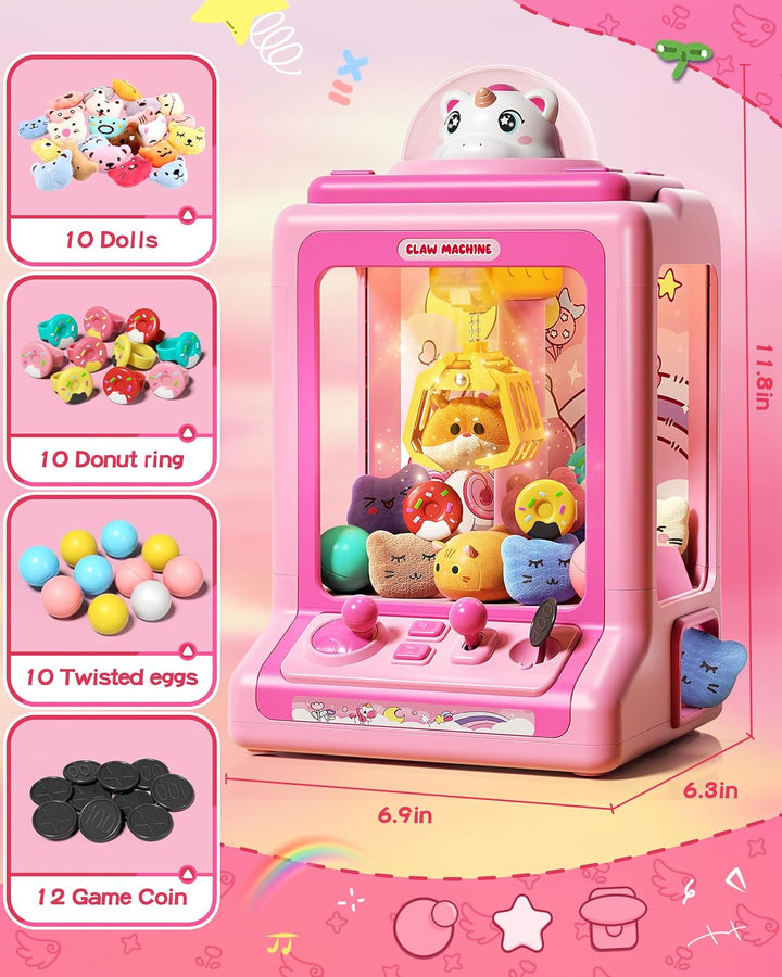 Máquina de garras para niños, mini máquina expendedora con monedas...