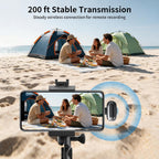 Mini micrófono inalámbrico Lavalier para iPhone 17/16/15 y Android