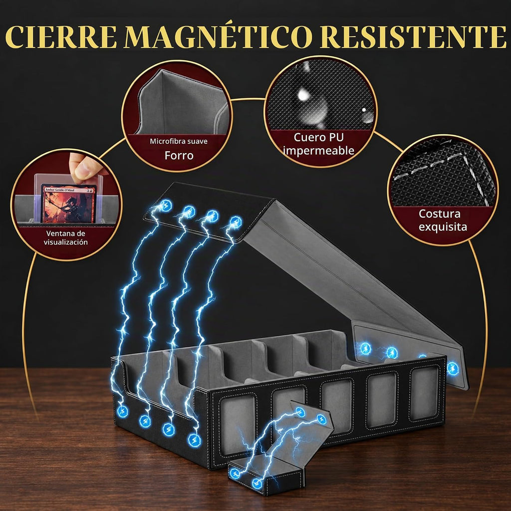 Kabinka Caja de Almacenamiento para Cartas Coleccionables de 5 Filas 3900+ con Exhibidor para Commander