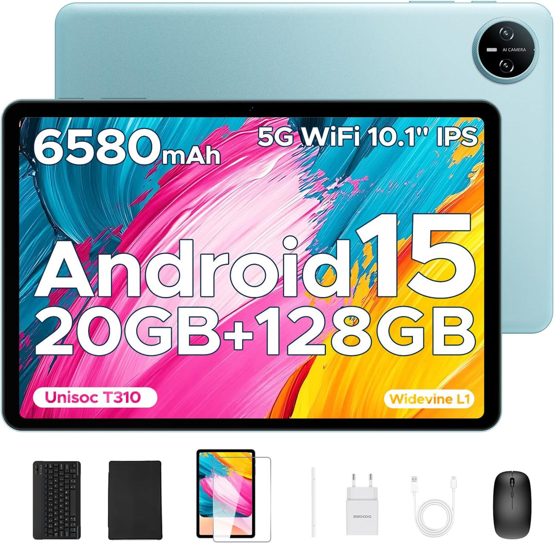 POPUX Tab A9 Pro Tablet Android con teclado, 20GB+128GB\/2TB TF, ta...