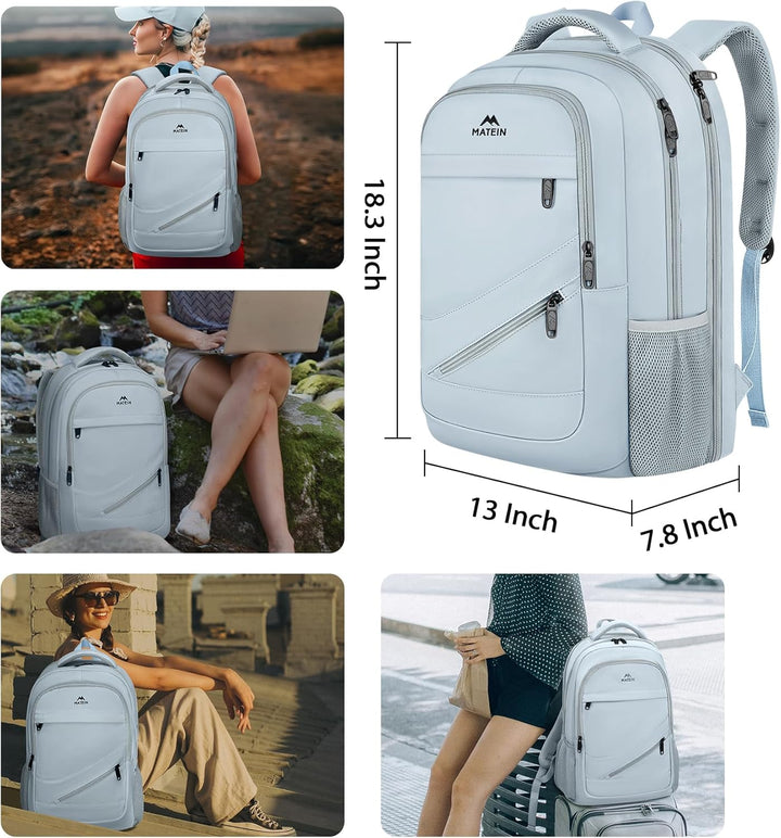 MATEIN Mochila para laptop de 17 pulgadas, mochila grande de trabaj...