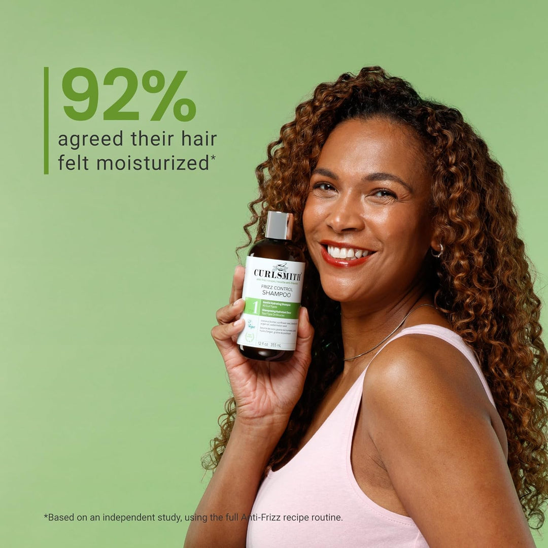 CURLSMITH Frizz Control Shampoo - Frizz-Fighting Shampoo for Curls,...