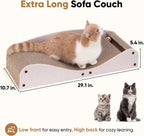 FUKUMARU Cama rascador de cartón para gatos, almohadilla extra grande de