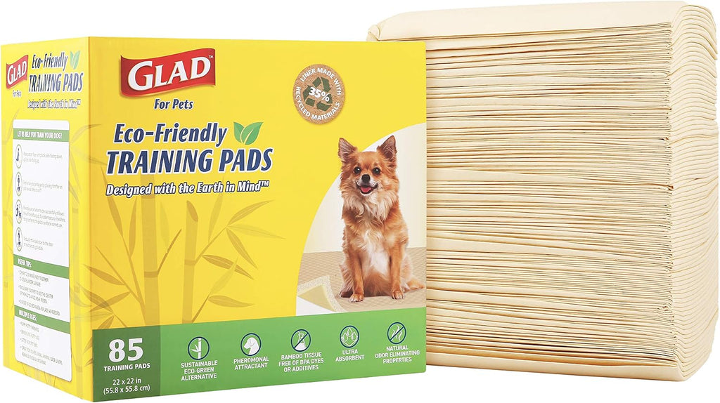 Glad Almohadillas de entrenamiento de bambú para perros amigables con la
