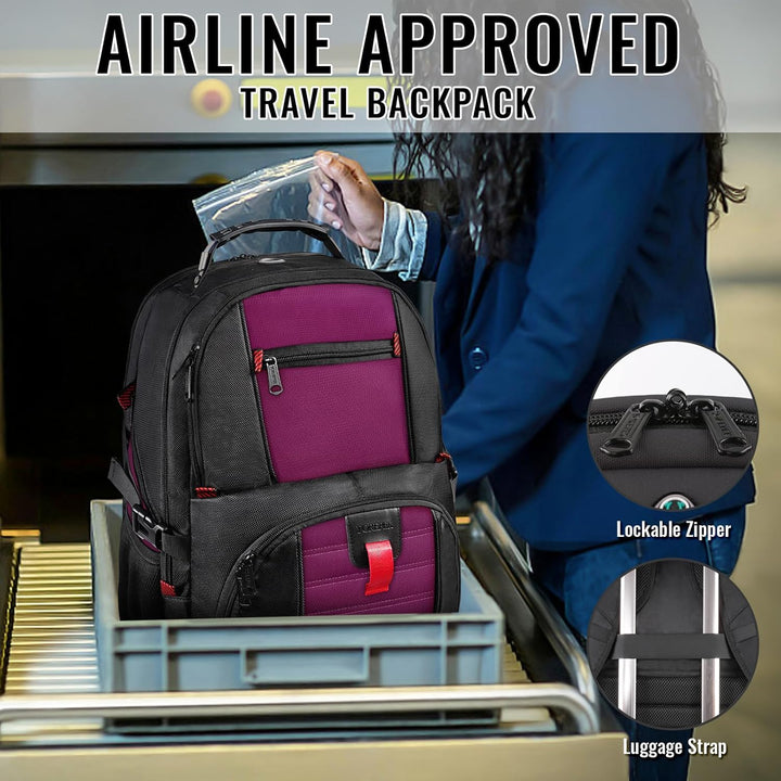 YOREPEK - Mochila de viaje extra grande de 50L, mochilas para portá...