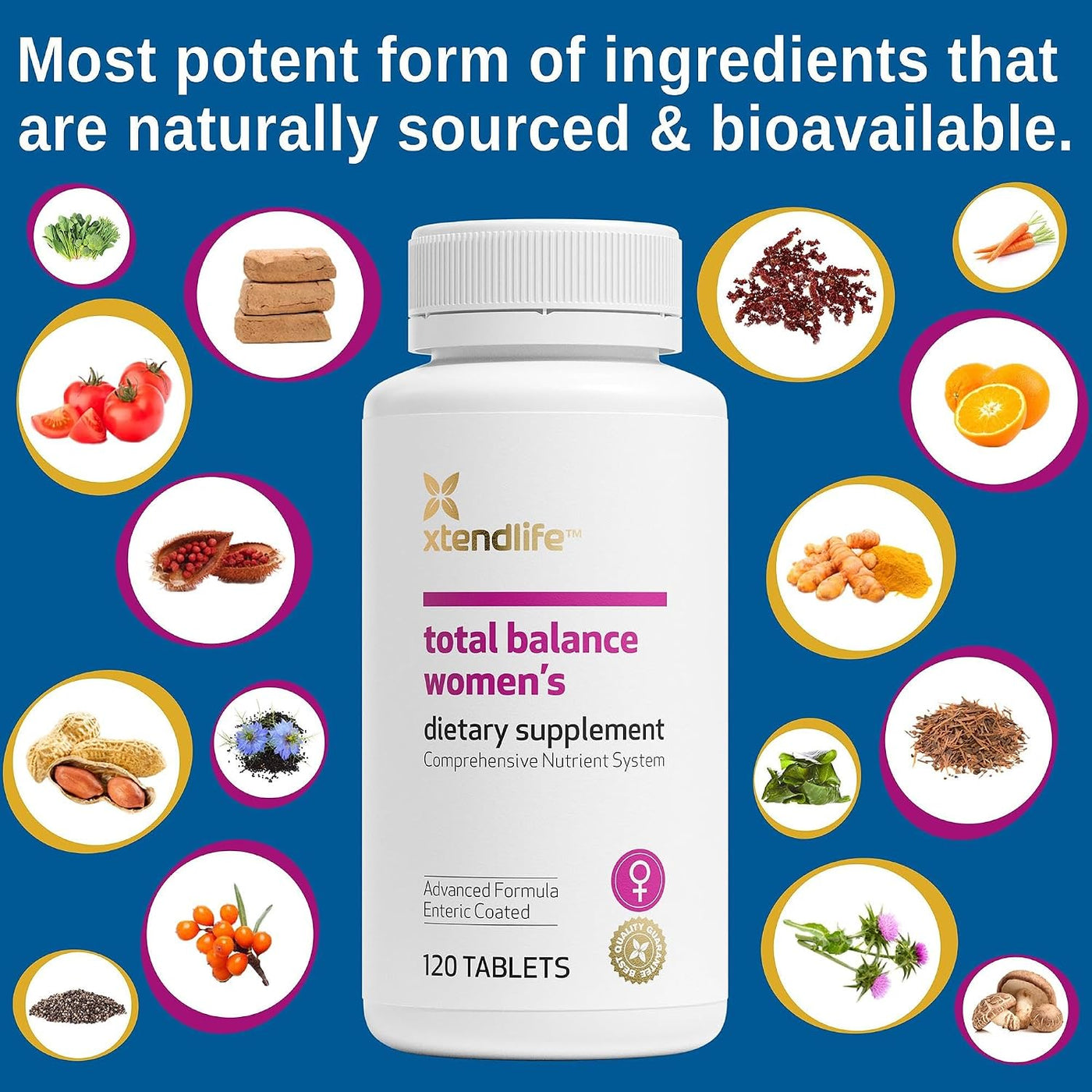 Xtendlife Total Balance Multivitamínico para mujer para la salud in...