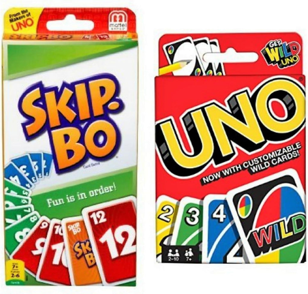 Bjdesign Bjdesign Skip Bo - Juego de cartas incluido con Uno
