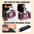 Bolsa de viaje para gatos medianos a grandes de más de 15 libras