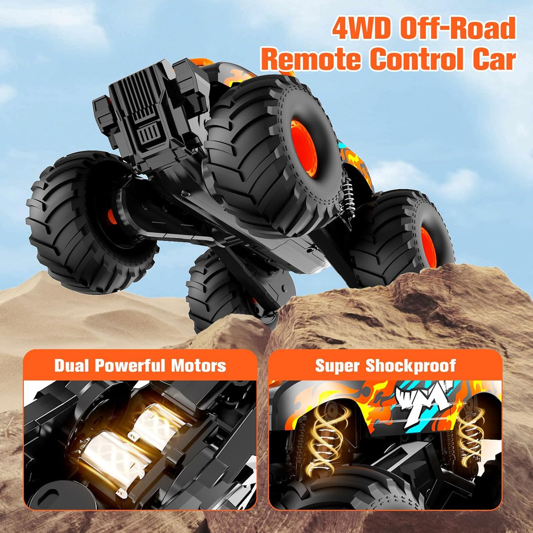 Gampop Camión Monstruo de Control Remoto, Coches RC para Niños, 4WD...