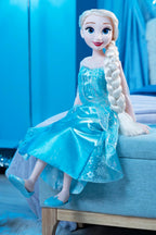 JAKKS Pacific Frozen Playdate Elsa - Muñeca de 32 pulgadas de alto