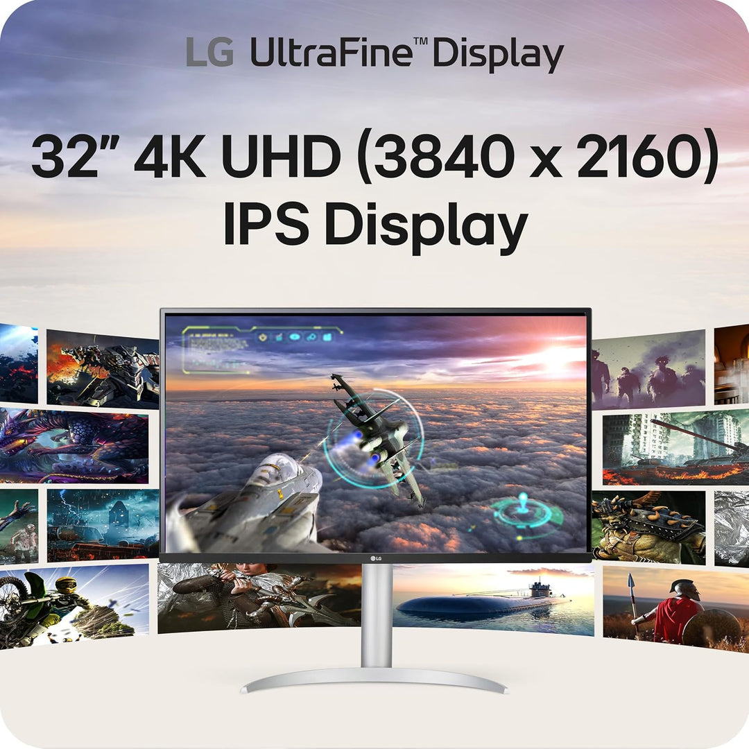 LG 32UP83AK-W Monitor de computadora IPS 4K UHD Ultrafine (3840 x 2...