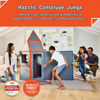 Superspace Paneles de construcción de fuertes magnéticos gigantes – El juego grande, naranja, 24 paneles, azulejos magnéticos de tamaño real para niños, construye fuertes castillos, cohetes, juguete