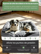 Spotted Play Cama Ortopédica para Perros con Laterales - Camas Sofá para Perros Grandes, Cama Sofá de Espuma de Apoyo para Mascotas con Funda Extraíble Lavable, Forro Impermeable y Base Antideslizante