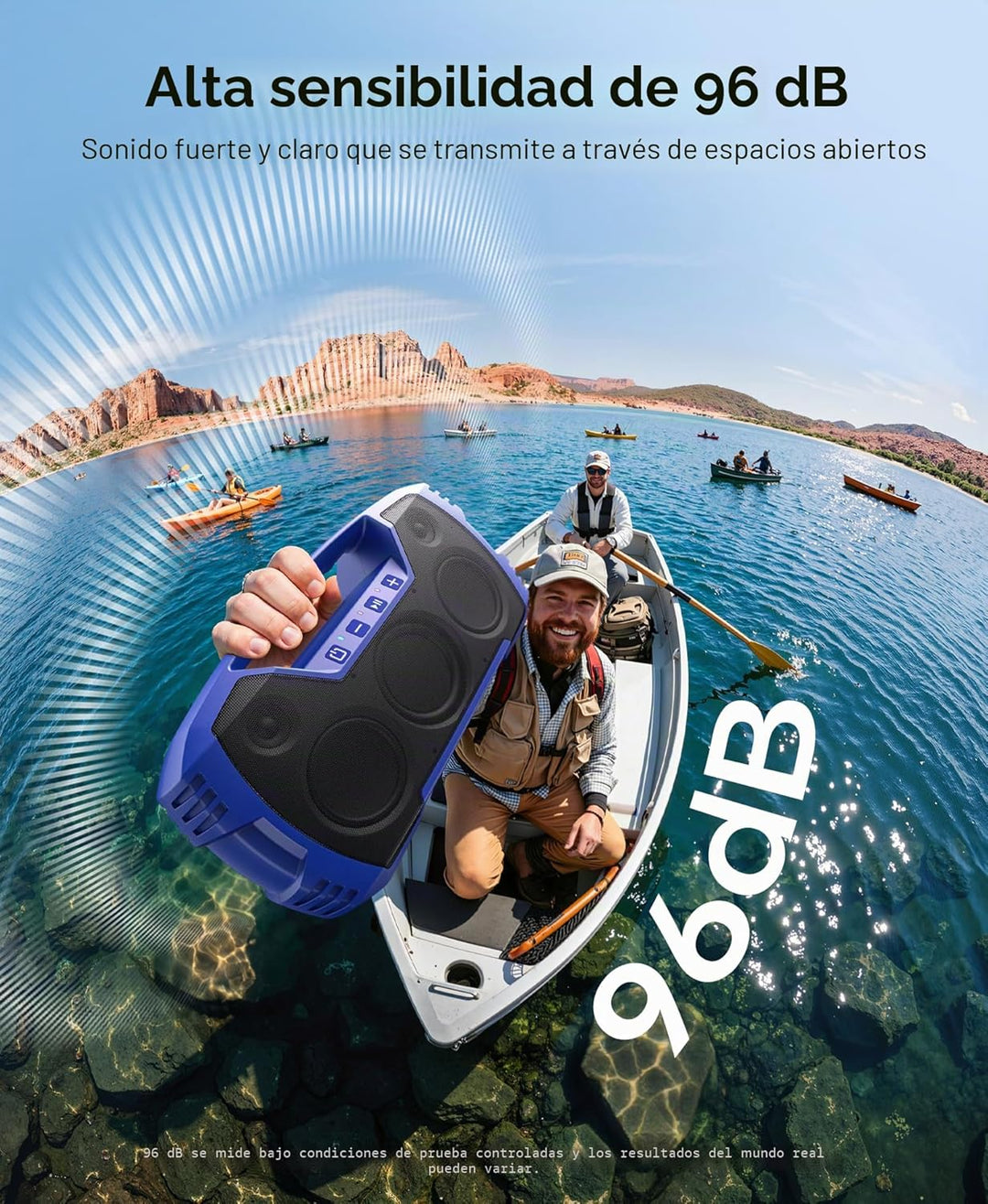 Houl Zallee Altavoz Bluetooth Impermeable IPX7, Altavoces Inalámbri...