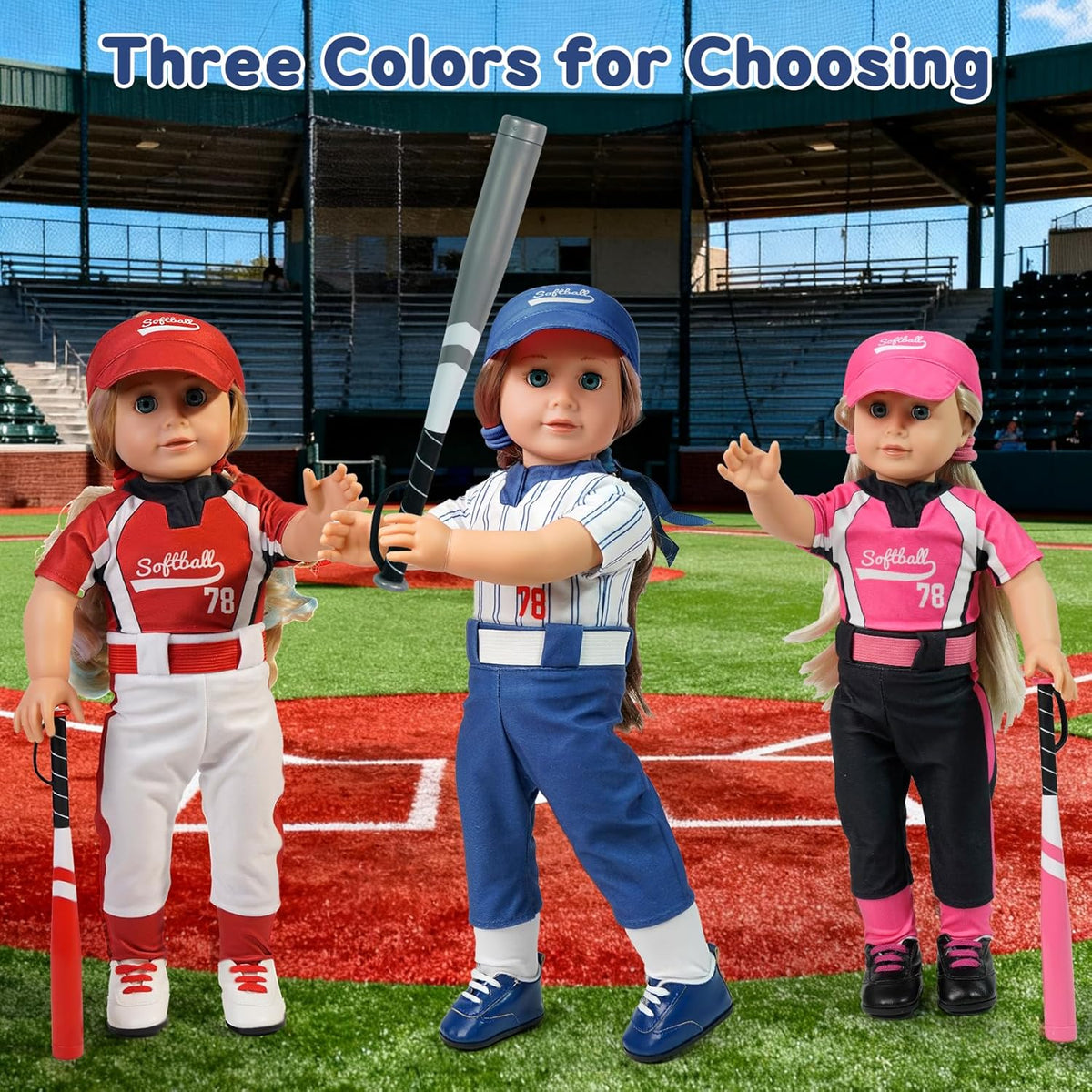ARTST Uniforme de Sóftbol para Muñeca - Ropa y Accesorios
