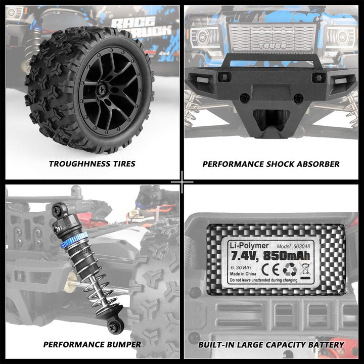 HAIBOXING Vehículos RC a escala 1/18 4WD todoterreno