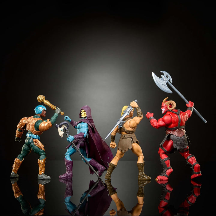 Masters of the Universe Paquete de 4 figuras de acción de juguete,...