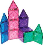 CreateOn Crayola Azulejos magnéticos, juego de construcción para niños, juguetes magnéticos para niños, juguetes de viaje, bloques de juguetes sensoriales para el aula, herramientas STEM y Montessori