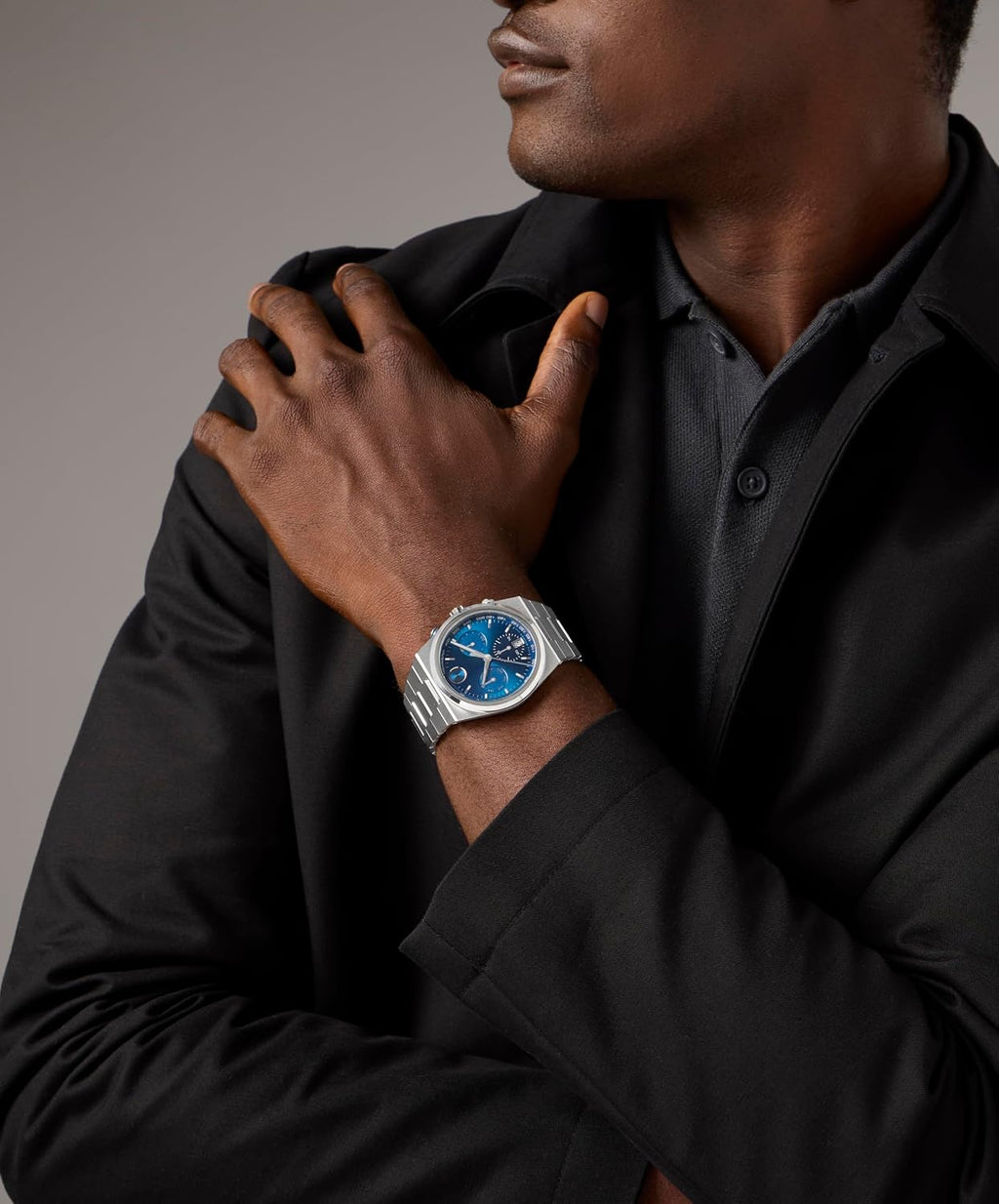 Movado Bold Quest Reloj de cronógrafo de lujo para hombre - Movimiento de cuarzo suizo, brazalete de acero inoxidable, resistencia al agua 50 metros (5ATM) - pieza clásica - Regalo para él - 42mm