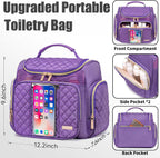 Neceser grande para mujeres y hombres, bolsa de baño, bolsa de ducha resistente al agua, bolsa de maquillaje, bolsas de aseo para viajes, bolsa de aseo colgante con bolsillo transparente impermeable