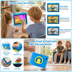 Tablet para niños Android 16 HD de 10 pulgadas con lápiz y funda, 24GB RAM 64GB ROM 1TB