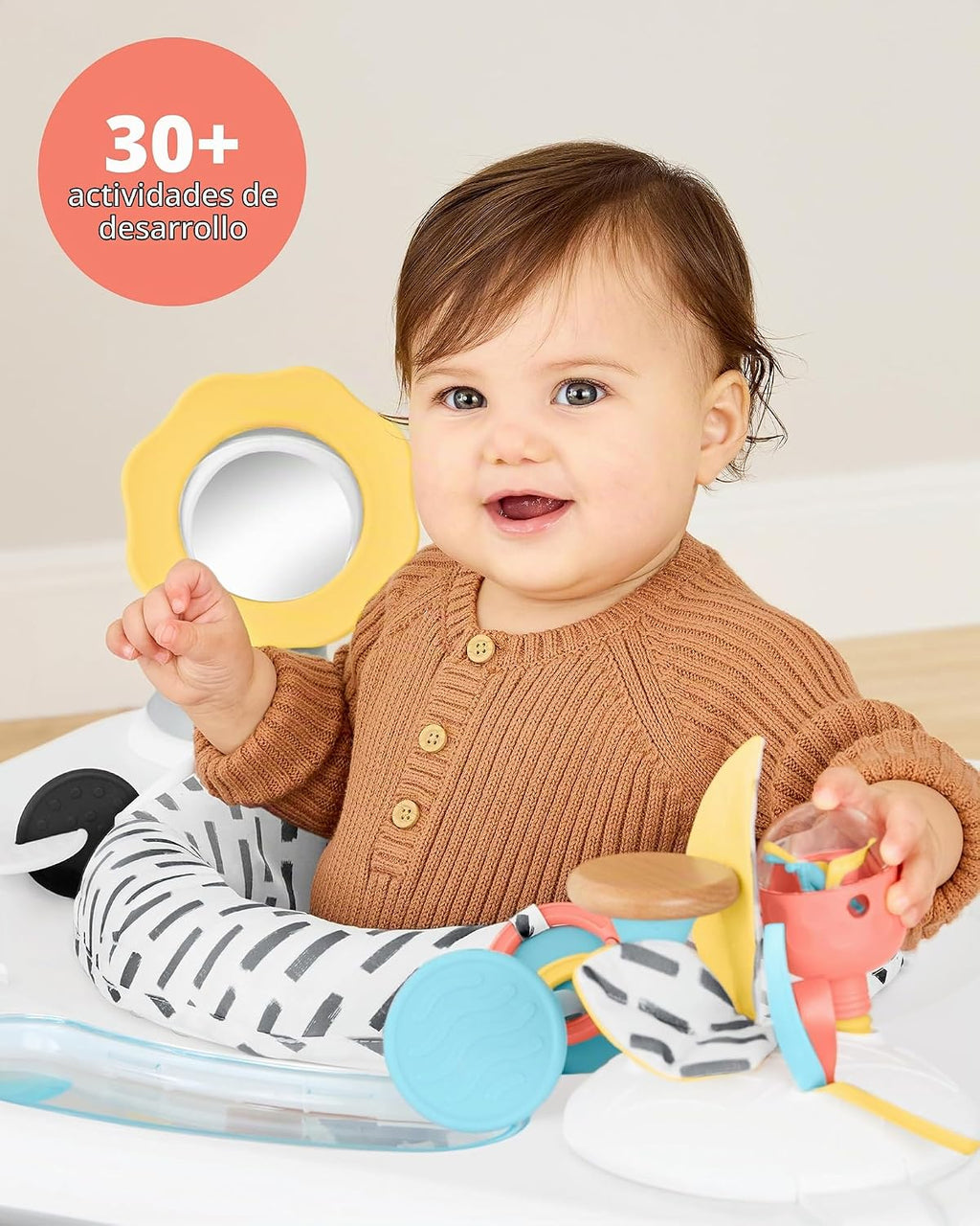 Skip Hop Discoverosity - Centro de actividades de 3 etapas inspirado en Montessori y mesa de juego para bebés a partir de 4 meses