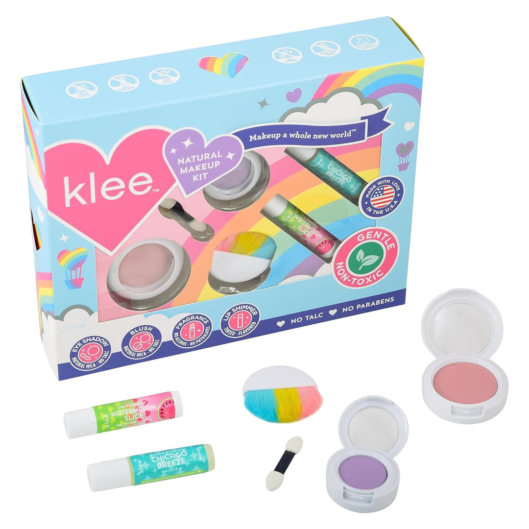Kit de maquillaje mineral Klee Naturals. Suave y no tóxico. Apto pa...