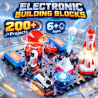 Kit de circuito STEM para niños a partir de 6 años, juego de 35 piezas electrónicas con más de 200 proyectos, juguete de ciencia de placa de circuito eléctrico, regalo educativo de ingeniería para