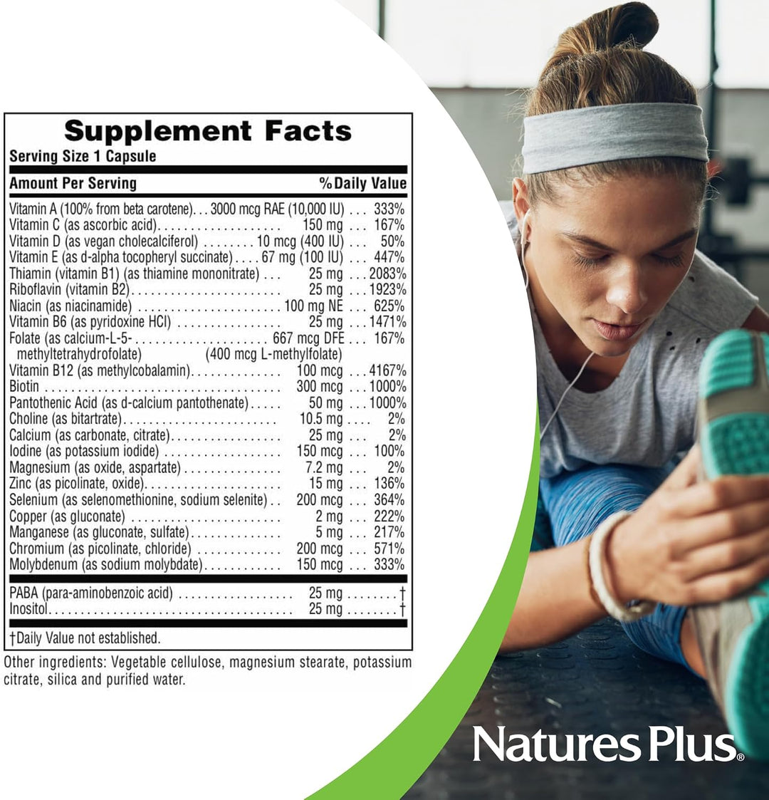 NaturesPlus Ultra One Daily sin hierro \u2013 90 cápsulas de acción...