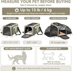 Petsfit Transportador de gatos mediano doble expandible para gatos y perros pequeños