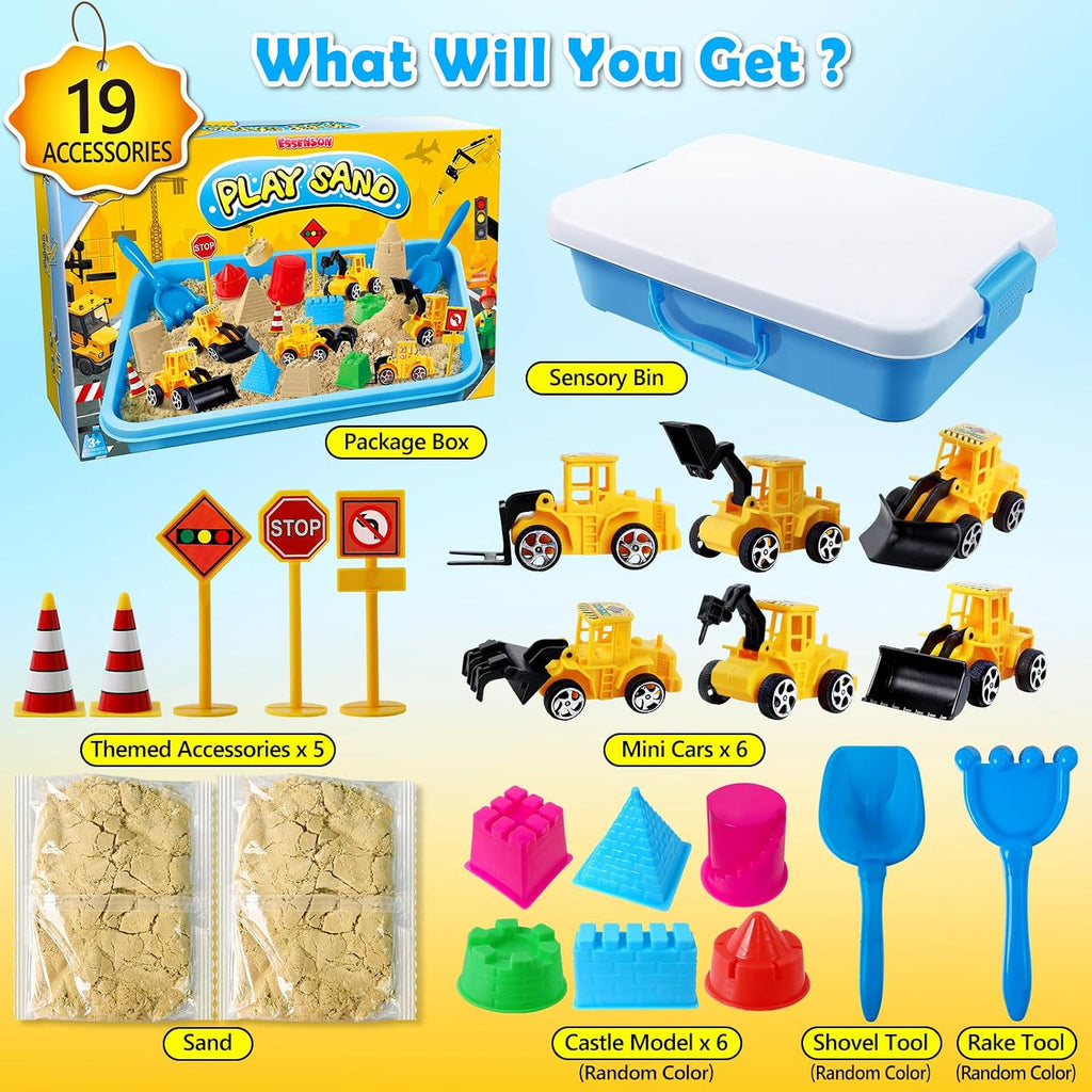 Sensory Bin Construction Kit con Sensory Sand