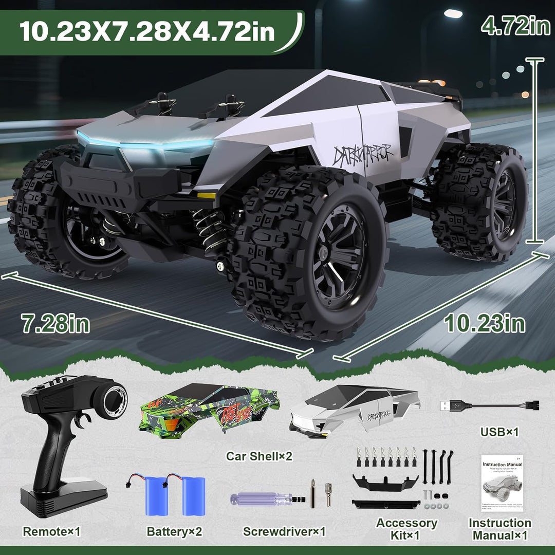 Cheffun Coche RC Rápido para Adultos, Escala 1:18 Camión Monstruo R...